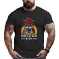 Vintage Best Cat Father Dad Ever Cat Daddy Father's Day Big and Tall Men T-shirt