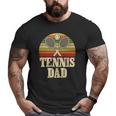 Vintage Retro Tennis Dad Father's Day Present Big and Tall Men T-shirt