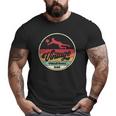 Vintage Volleyball Dad Retro Style Big and Tall Men T-shirt