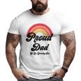 Proud Dad Of A Gay Son Lgbtq Ally Free Dad Hugs Bi Raglan Baseball Tee Big and Tall Men T-shirt