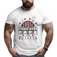 Stand Back Papa Is Grillin Grill Master Cooking Dad Big and Tall Men T-shirt