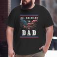 4Th Of July American Flag Dad Big and Tall Men T-shirt