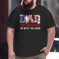 American Veteran Grandpa Dad Veteran Myth Legend Big and Tall Men T-shirt
