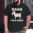 Baa I'm A Goat Costume Animal Goat Big and Tall Men T-shirt