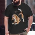 Beagle Beagles Love Is Dog Mom Dad Puppy Pet Cute Big and Tall Men T-shirt