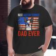 Best Boston Terrier Dad Ever American Flag Fathers Day Big and Tall Men T-shirt