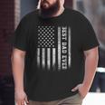 Best Dad Ever Flag American Fathers Day For Dad Son Big and Tall Men T-shirt