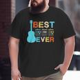 Best Dad Ever Guitar Chords Vintage Big and Tall Men T-shirt