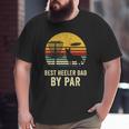 Best Dad Red Blue Heeler Cattle Dog Pet Owner Disc Golf Big and Tall Men T-shirt