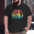 Best Dad By Par Retro Sunset Big and Tall Men T-shirt