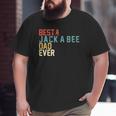 Best Jack-A-Bee Dad Ever Retro Vintage Big and Tall Men T-shirt