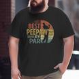Best Peepaw By Par Father's Day Golf Grandpa Big and Tall Men T-shirt