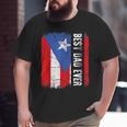 Best Puerto Dad Ever Puerto Rican Flag Vintage Retro Big and Tall Men T-shirt