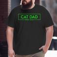 Cat Dad Since 2023 Promoted To Cat Dad V4 Big and Tall Men T-shirt