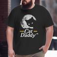 Cat Daddy Vintage Eighties Style Cat Retro Full Moon Big and Tall Men T-shirt