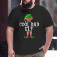 Cool Dad Elf Matching Family Group Christmas Party Pajama Big and Tall Men T-shirt