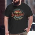 Cool Poppa Fathers Day Retro Best Poppa Ever Big and Tall Men T-shirt