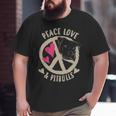 Cute Peace Love & Pitbulls Men And Women Big and Tall Men T-shirt