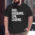 Dad Husband Cpa Legend Certified Public Accountant Big and Tall Men T-shirt
