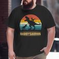 Daddy Dinosaur Daddysaurus 2 Kids Father's Day For Dad Big and Tall Men T-shirt
