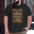 Dear Dad Love Your Forever Sheepadoodle Big and Tall Men T-shirt