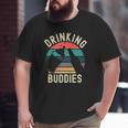 Drinking Buddies Retro Vintage Feeding Bottle Beer Bottle For Dad & Baby Big and Tall Men T-shirt