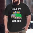 Easter Egg Garbage Truck S Men Boys Easter Bunny Basket Big and Tall Men T-shirt