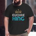 Euchre King For Men Dad Or Grandpa Big and Tall Men T-shirt