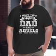 Family 365 I Have Two Titles Dad & Abuelo Grandpa Big and Tall Men T-shirt