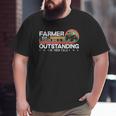 Farmer Definition Tractor Rider Farming Dad Grandpa Big and Tall Men T-shirt