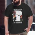 Father And Son Best Buddies Forever Fist Bump Dirt Bike Big and Tall Men T-shirt