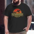 Fatherhood Like A Walk In The Park Dinosaurs Fathers Day Big and Tall Men T-shirt