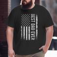 Father's Day Best Dad Ever American Flag Big and Tall Men T-shirt