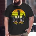Fathers Day Best Dad By Par Golf Pun Golfer Big and Tall Men T-shirt