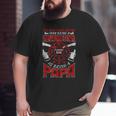 Firefighter Papa Fire Fighter Dad For Father's Day Fireman Big and Tall Men T-shirt