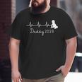 First Time Father For Men New Dad Expecting Daddy 2023 Big and Tall Men T-shirt