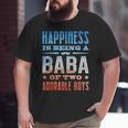 Arabic Dad Baba Of Two Boys Arab Best Baba Ever Retro Big and Tall Men T-shirt Arabic Dad Baba Of Two Boys Arab Best Baba Ever Retro Big and Tall Men T-shirt