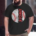 Ball Uncle Softball Baseball Bday Graphic Fathers Day Big and Tall Men T-shirt