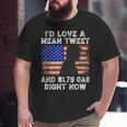 Pro Trump Fathers Day Mean Tweets 2024 Gas Prices Big and Tall Men T-shirt