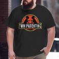 Twin Dad Fathers Day ParentingShirt For Men Big and Tall Men T-shirt