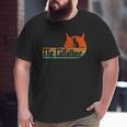 Vintage Retro The Catfather Big and Tall Men T-shirt