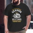 Grandfather Camp Lover Proud Camping Papa Big and Tall Men T-shirt