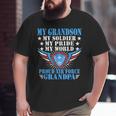My Grandson Is A Soldier Airman Proud Air Force Grandpa Big and Tall Men T-shirt
