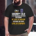 Grumpy Old 10Th Mountain Division Veteran Veterans Day Big and Tall Men T-shirt