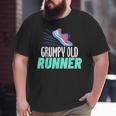 Grumpy Old Runner Grandpa Marathon Runner Big and Tall Men T-shirt