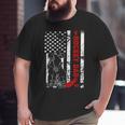 Hockey Dad Father Day Big and Tall Men T-shirt