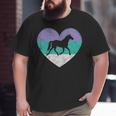 Horse Gif For Women & Girls Retro Vintage Cute Big and Tall Men T-shirt