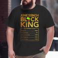 Junenth Black King Melanin Dad Fathers Day Men Father's Big and Tall Men T-shirt