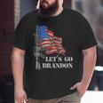 Let's Go Brandon Veteran Us Army Battle Flag Idea Big and Tall Men T-shirt
