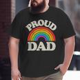 Lgbtq Proud Dad Gay Pride Lgbt Ally Rainbow Father's Day Big and Tall Men T-shirt